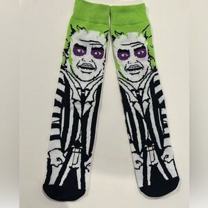 Beetle Juice Cartoon Socks 6-13 NWT Unisex men / women socks